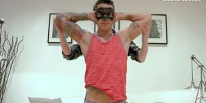 Masked Stud in Horny Gay Action