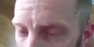 MASSIVE HUGE CUMSHOT FACIAL GAY