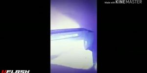 Caught masturbating in solarium