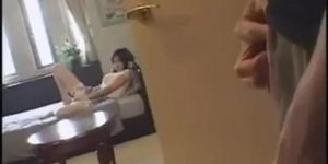 Japanese milf fuck at home with her boyfriend