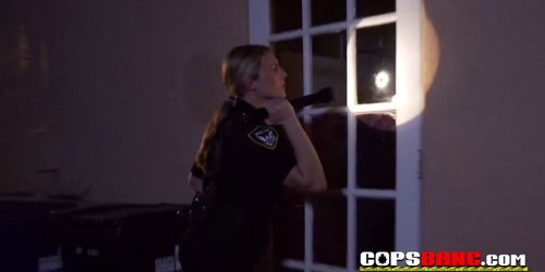 Two female police officers like black cock That much that they prefer not sending him to jail