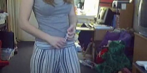 Young woman showing body on cam - video 1