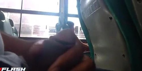 Cock Flash On Bus