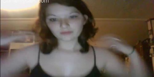 Home girl on webcam job but afraid to family for caught on Comemycam