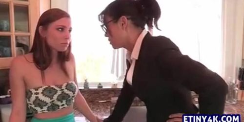 Step mother fucking her step daughter.