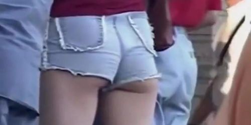 Girl in a sexy shorts
