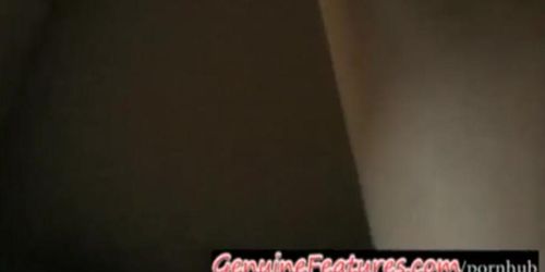 Real czech blonde with black dildo