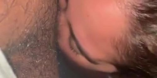 Getting my cock sucked outside 