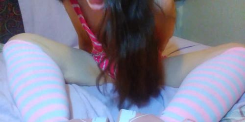 Uh Oh! Am I in Trouble for Having my Shoes on the Bed!? Babygirl PAWG Self Spank Tease (PinkMoonLust PinkMoonLust)