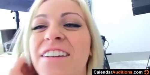 Blonde Calendar Audition Surprise!