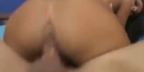 Young girl takes huge cock in her mouth and pussy - video 3