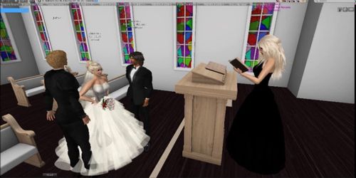 Second Life Naughty Bride Gangbang